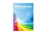 Spiralblock i A4, A5 och A65-format med fototryckt täckblad